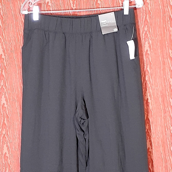 GAP FIT HIGH RISE FLEECE LINED JOGGERS GRAY SNAP/ANKLE 2 POCKETS MEN'S SIZE M